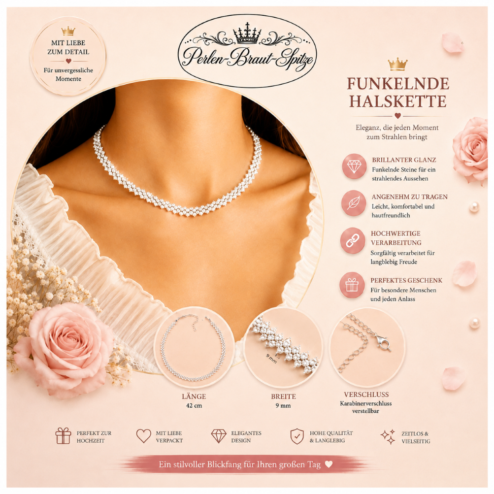 Silberne Halskette getragen – eleganter Damen & Lifestyle Schmuck Silberne funkelnde Halskette getragen von einer Frau – eleganter Damen Lifestyle Schmuck