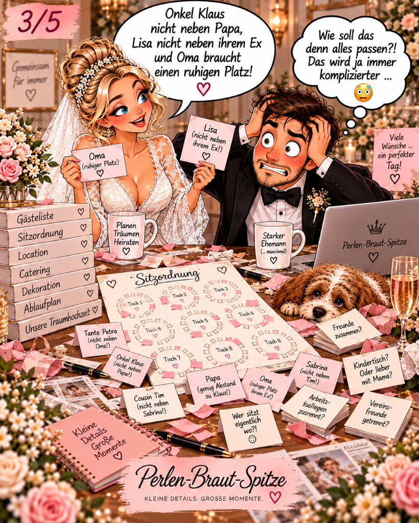 Perlen-Braut-Spitze Comicwelt hochzeitscomic brautpaar 06 3 von 5