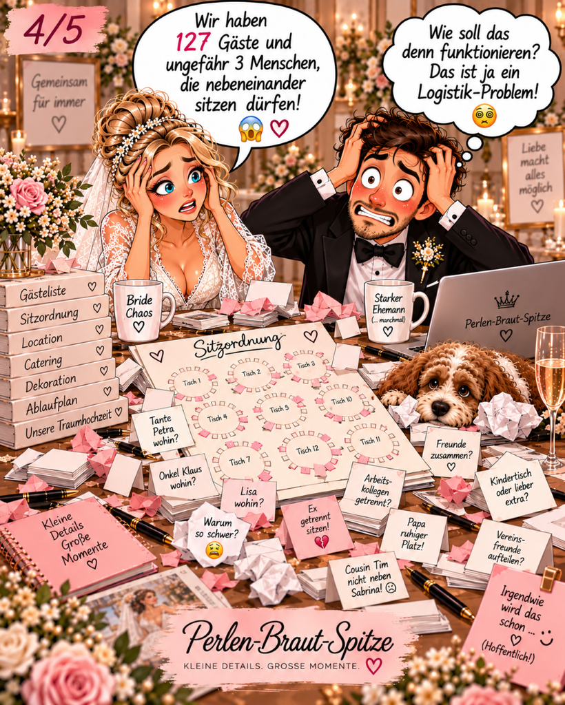Perlen-Braut-Spitze Comicwelt hochzeitscomic brautpaar 06 4 von 5